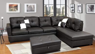 Our Honest Take on the Black L-Shape Faux Leather Sectional Sofa Set
