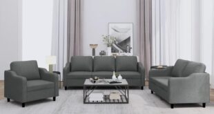 Our Honest Take on the Dark Gray 3-Piece Sofa Set with Cushions