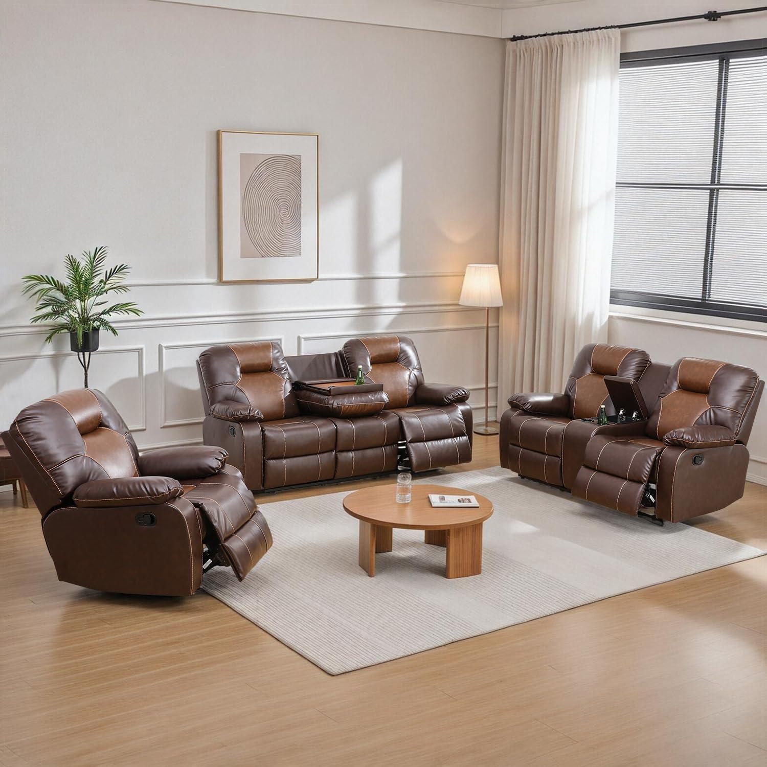 Our Honest Take on the Brown Leather Recliner Sofa Set