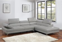 Our Honest Take on the Stylish 2-Piece Faux Leather Sectional Set