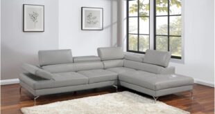 Our Honest Take on the Stylish 2-Piece Faux Leather Sectional Set