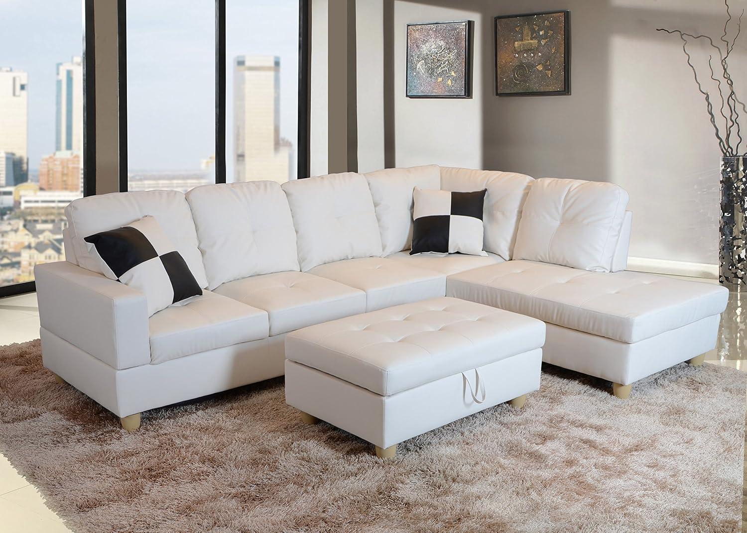 Our Honest Take on the Beverly Fine Russes White Sectional Sofa Set