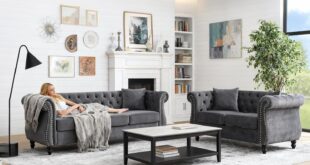 Our Honest Take on the Classic Chesterfield Velvet Sofa Set