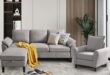 Why We Love the 79″ Convertible Sectional Sofa Set in Light Grey