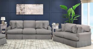 Our Honest Take on Maykoosh Gray Slipcovered Sofa Set