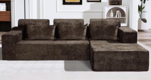 How We Loved the HABUTWAY 105″ Modular Velvet Sofa Experience