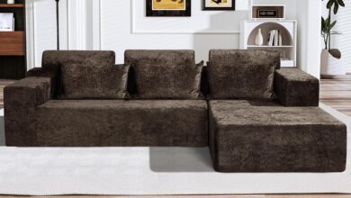 How We Loved the HABUTWAY 105″ Modular Velvet Sofa Experience
