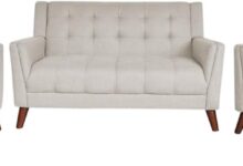 How Our Living Room Transformed with Evelyn Mid-Century Set