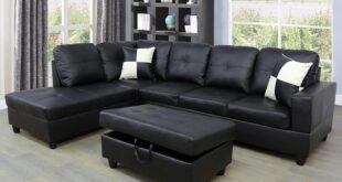 How Our Faux Leather L-Shaped Sectional Transformed Our Living Room