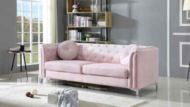 How We Loved the Stylish, Space-Saving Pink Sofa Set For Our Home
