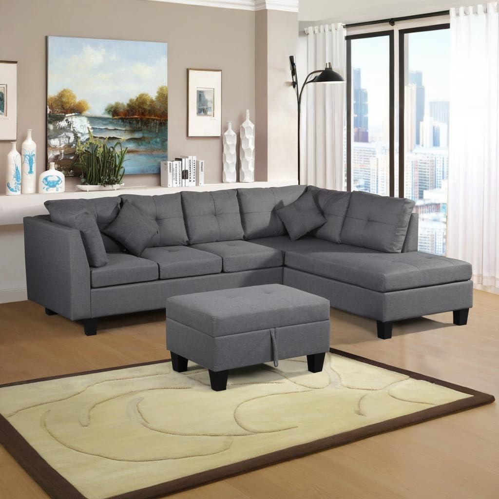 Our Honest Take on the Grey Sectional Sofa with Storage & Chaise