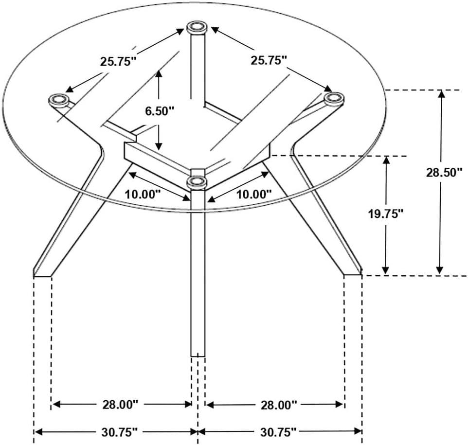 Our Honest Take on the 48-Inch Round Glass & Nutmeg dining Table