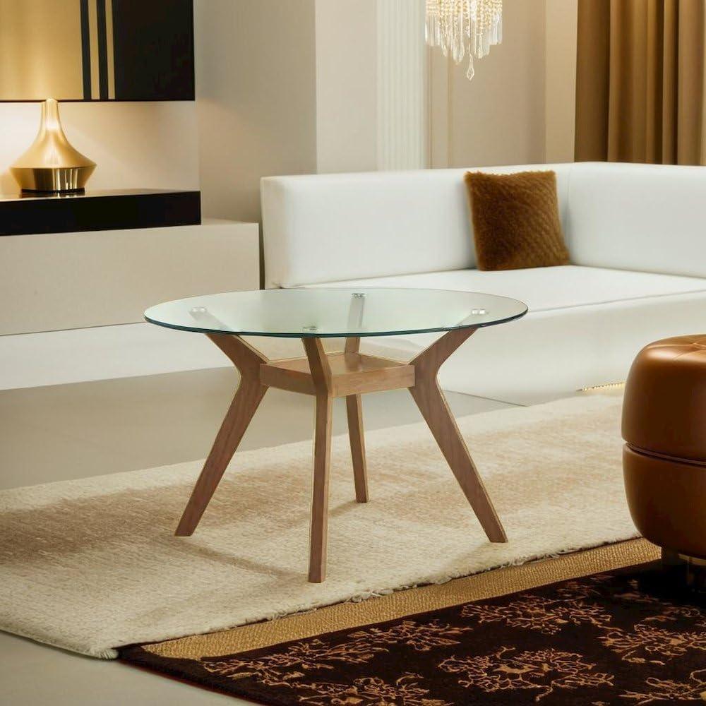 Our Honest Take on the 48-Inch Round Glass & Nutmeg Dining Table