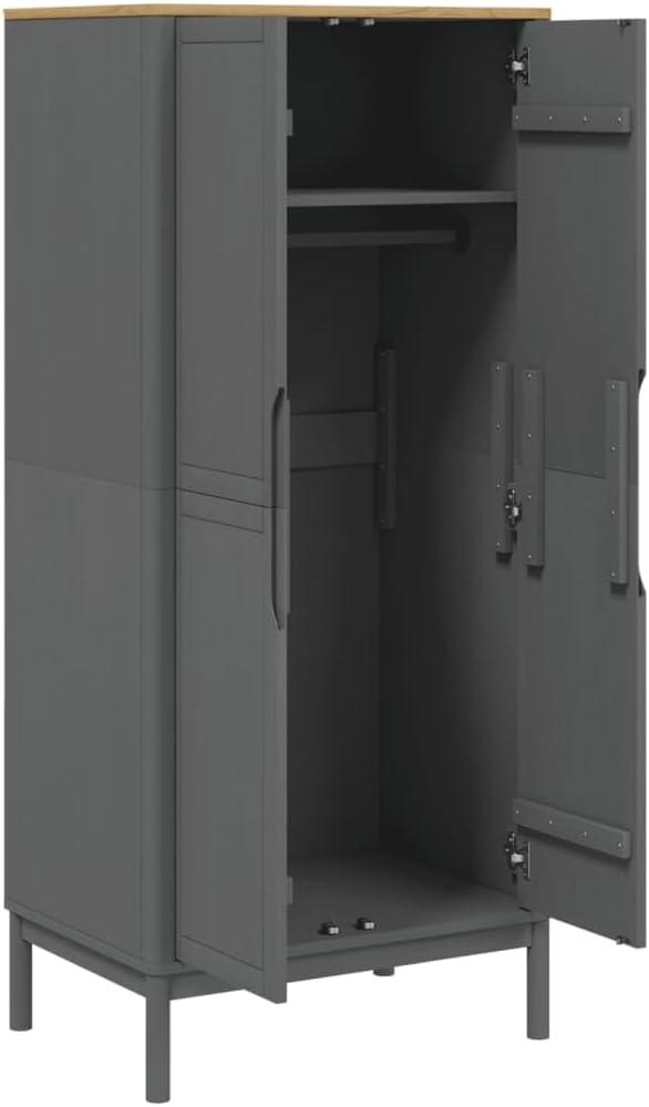 Our Honest Take: The Sturdy & Stylish Floro Gray Pine Wardrobe