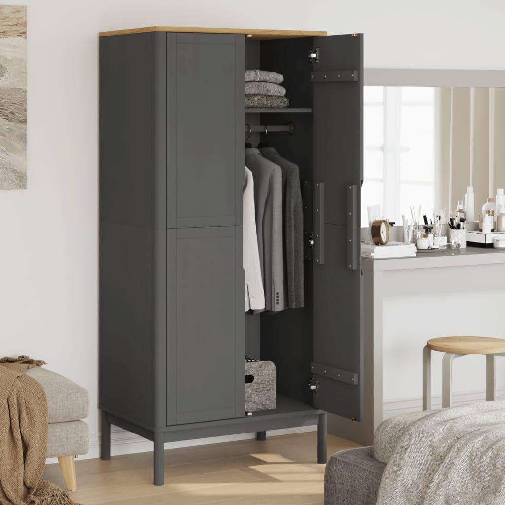 Our Honest Take: The Sturdy & Stylish Floro Gray Pine Wardrobe