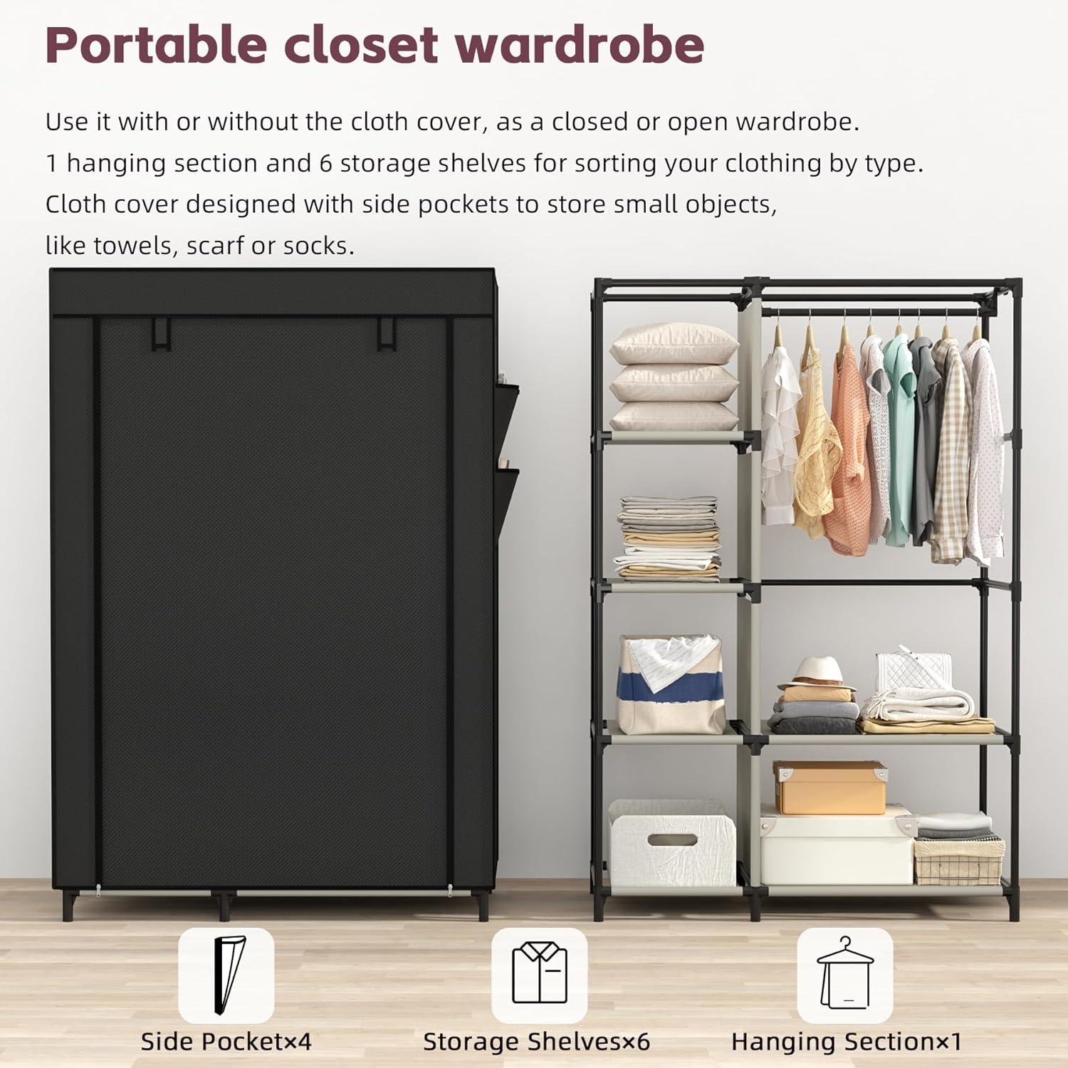 How We Organized Our Space with Calmootey's Portable Closet