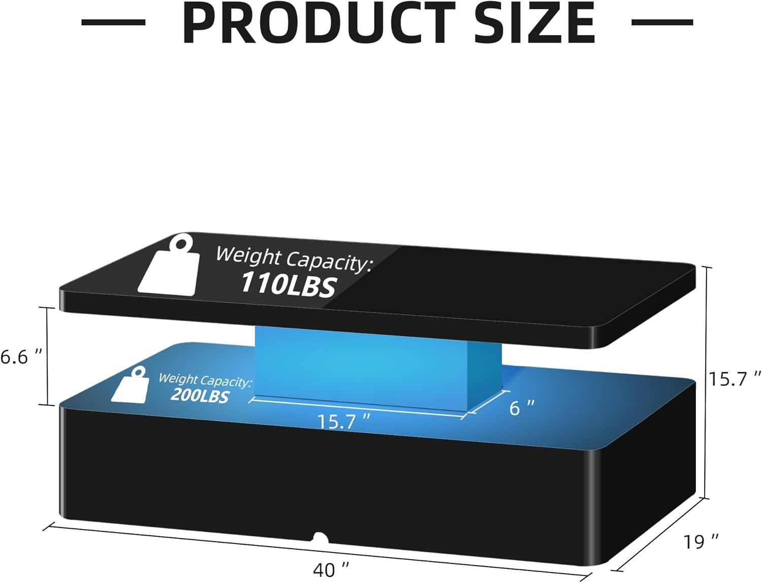 our Honest Take on Spurgehom's Sleek LED Coffee Table