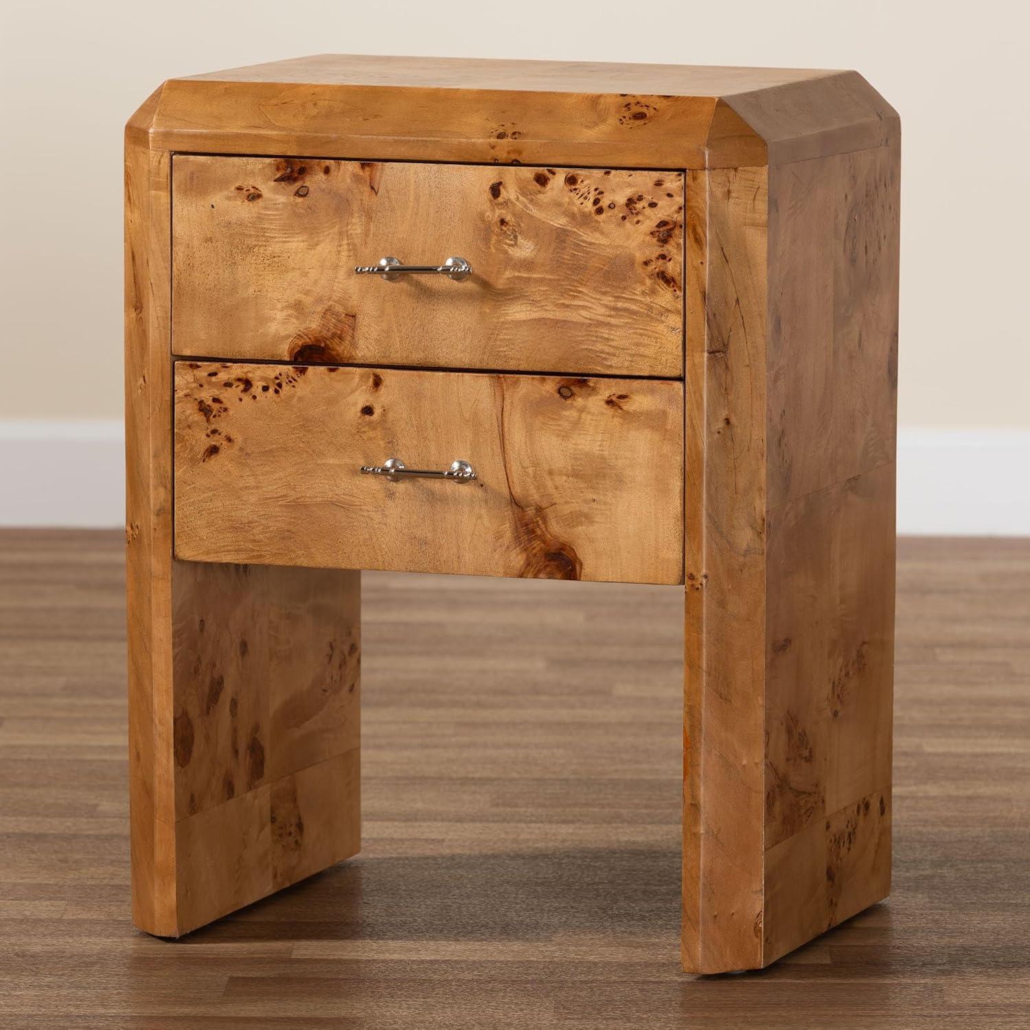 Why⁣ We Love the Bali & Pari Nebu Mappa Burl Nightstand