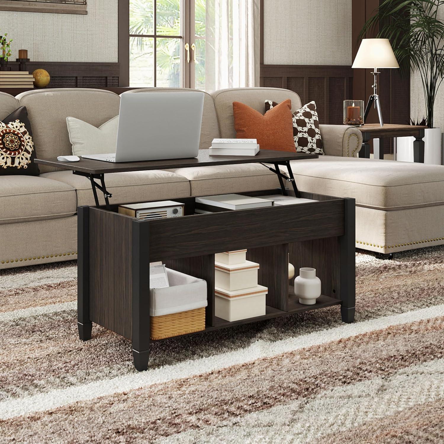 How We Loved the Yaheetech Lift-Top Coffee Table's Smart Design