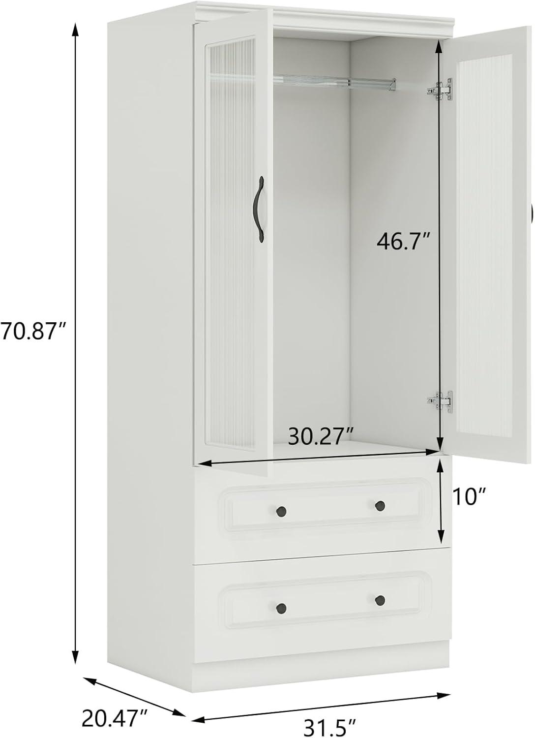 How We Transformed Our Space with GraceGrove's Chic White Wardrobe