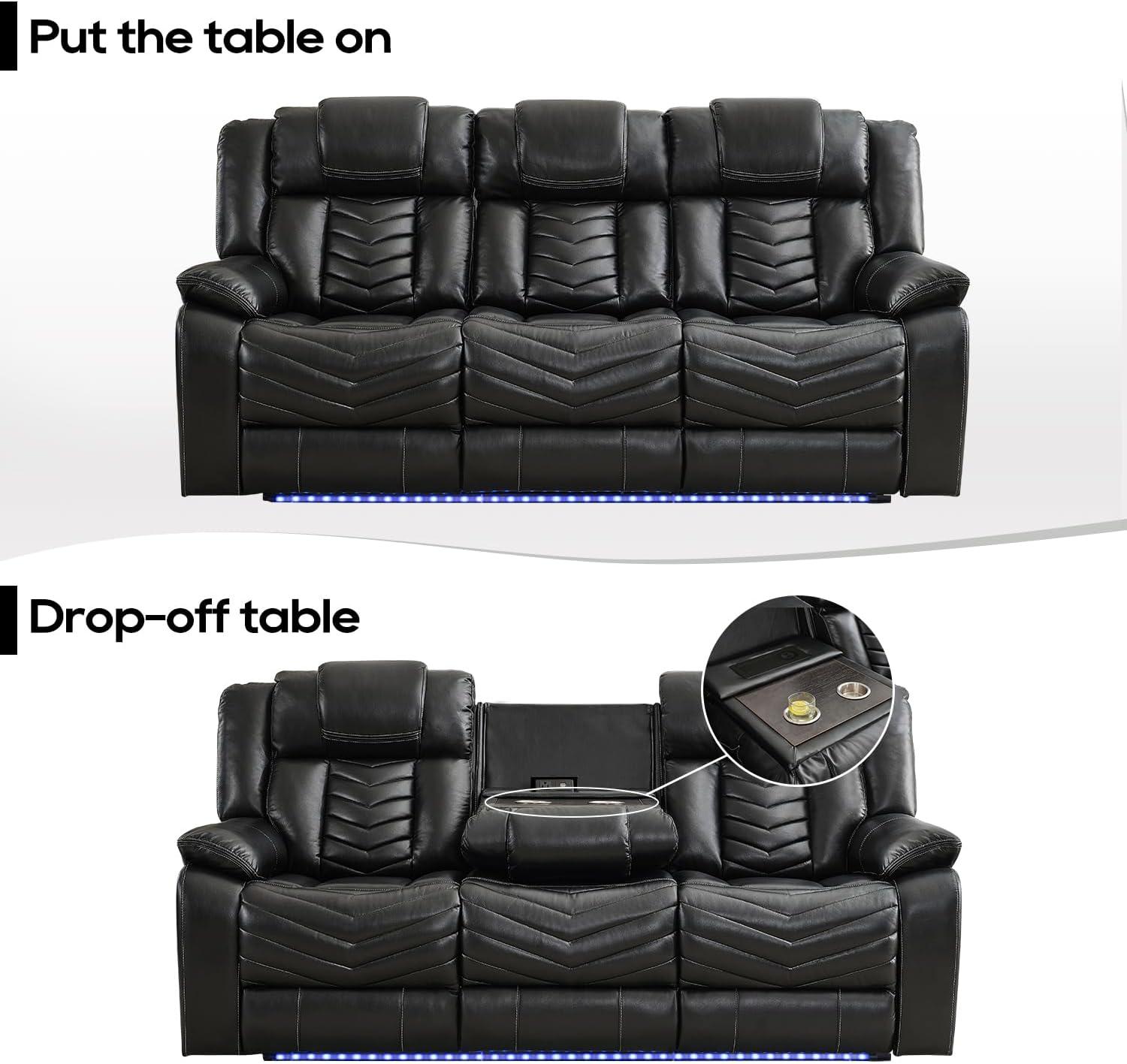 Our Honest Take: Manual Recliner Sofa with Wireless Charging & Sound