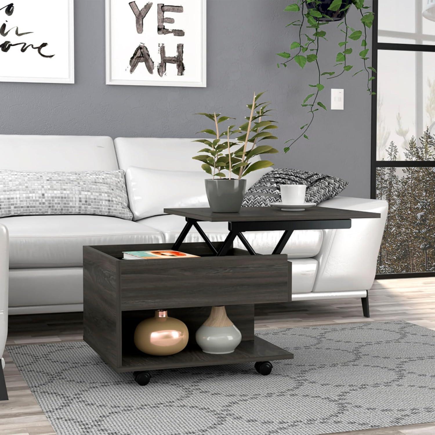 Our Take on the Lift Top Coffee Table ⁢with Smart Storage & ⁢Casters