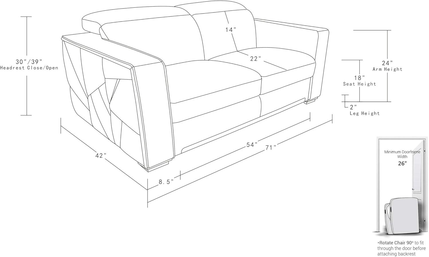 Our Take on BlackJack Furniture's Sleek Italian Leather 2-Piece Set