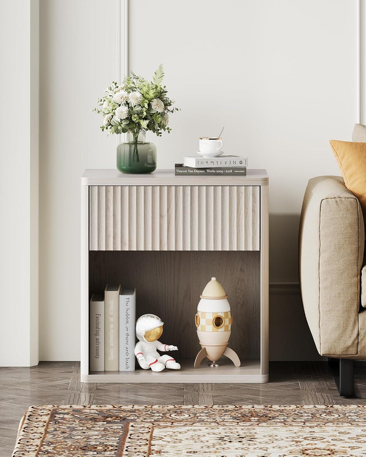Our honest Take on ‍WLIVE's Stylish Mid-Century Nightstand‍ Set