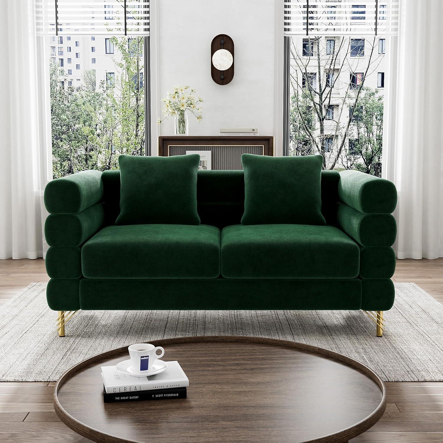 Our Take on the Emerald Velvet Sofa & Loveseat Set: comfort Meets Style