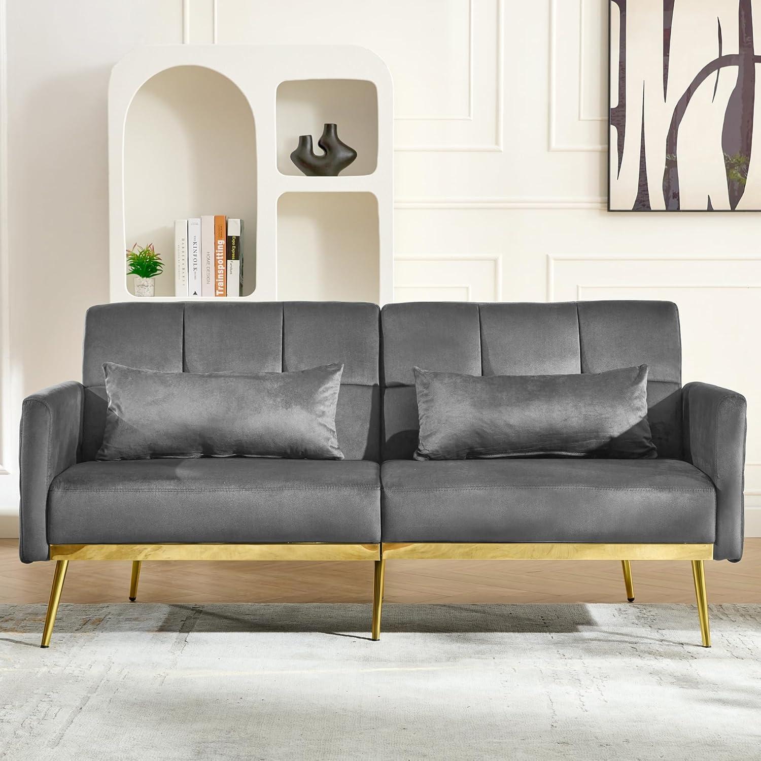 Our Take on the DIFY 70'' Velvet Futon: Stylish Comfort Tested