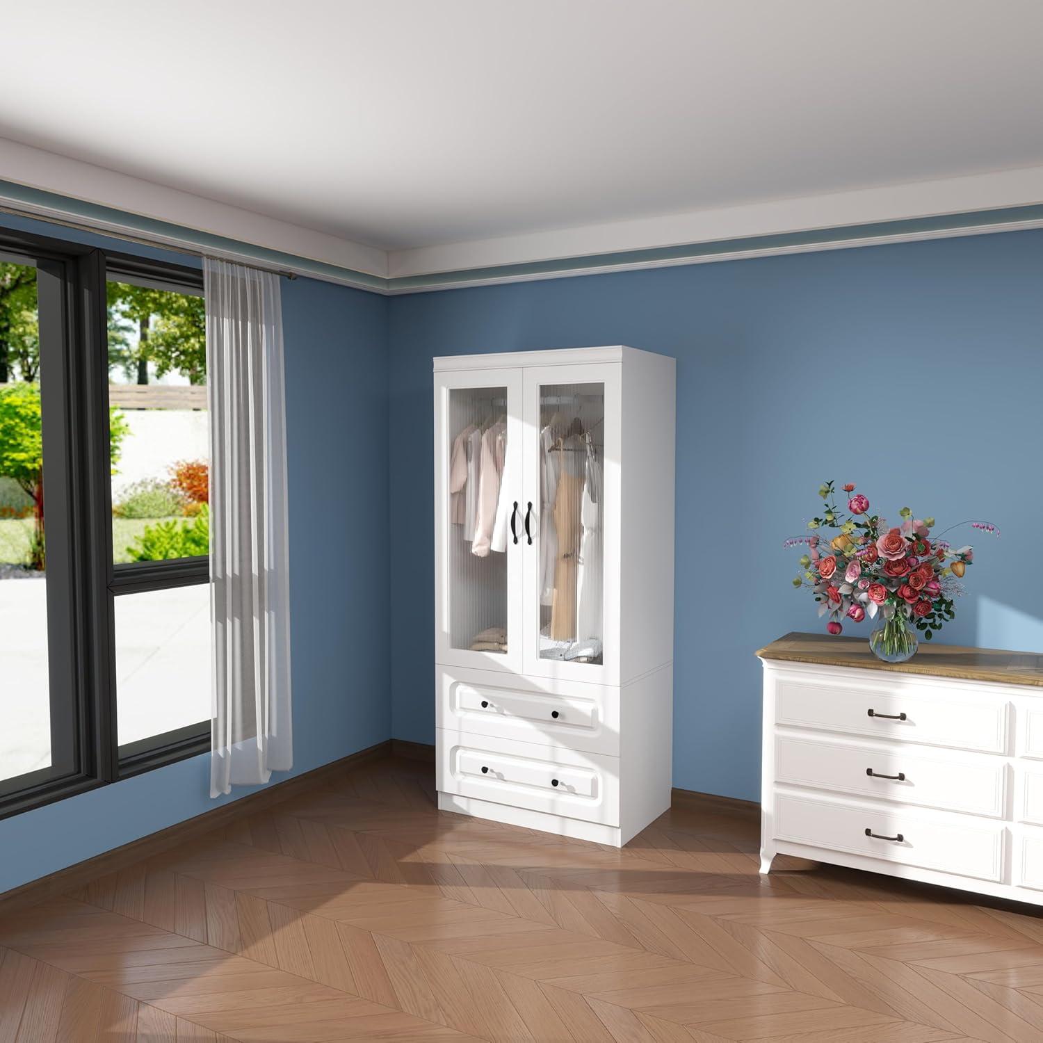 Our Honest Take: Stylish & Space-Saving White Armoire Review