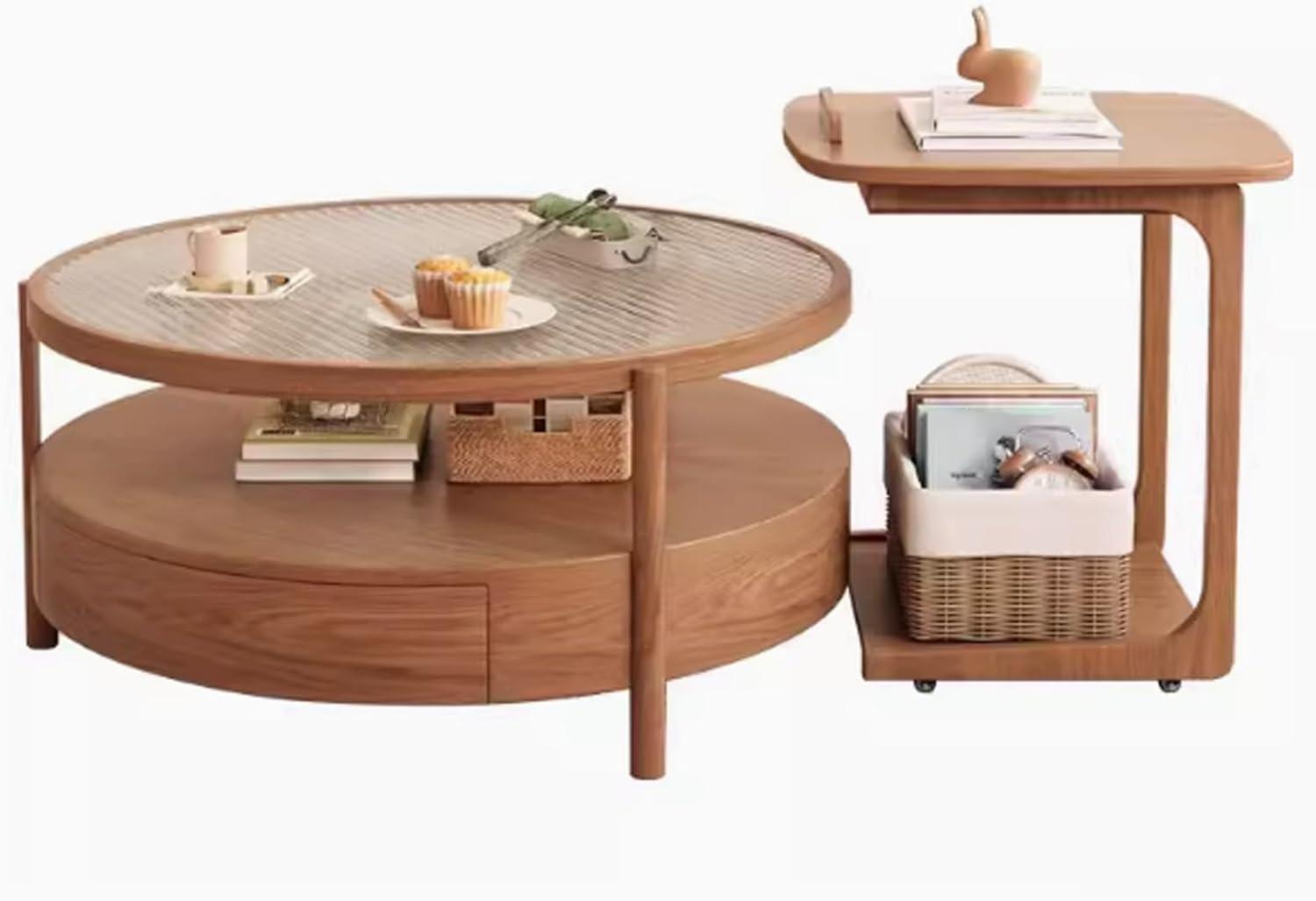 Discovering ‌Our Perfect Natural Coffee Table Set: Stylish & smart storage
