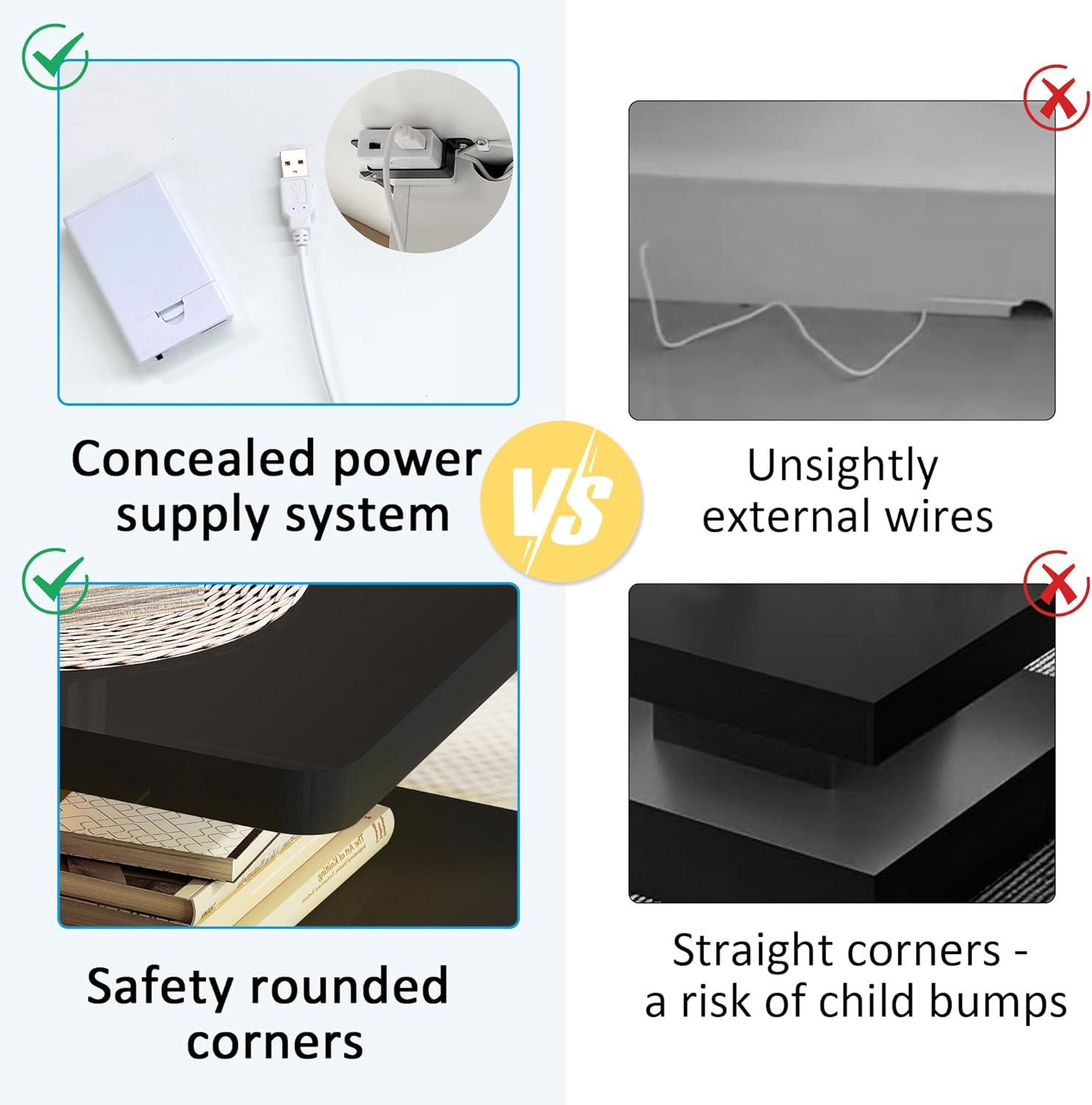 Our Honest Take on Spurgehom's Sleek LED Coffee Table