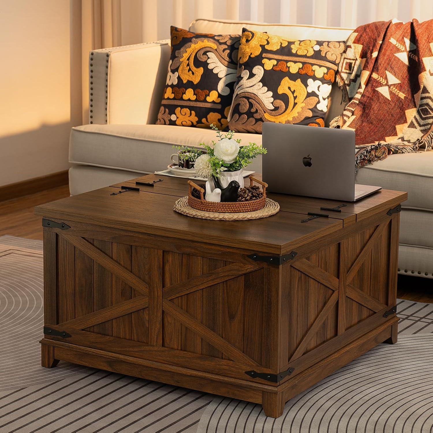 How We Loved the farmhouse Coffee Table Set's Style & Storage