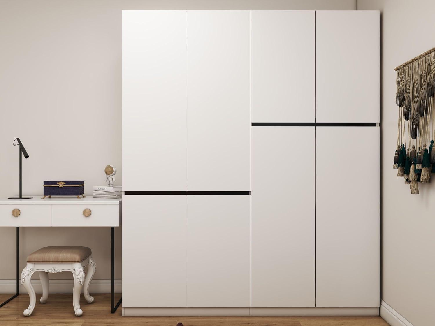 How We Organized⁢ Our Space with wakefit's Sleek 4-Door Wardrobe