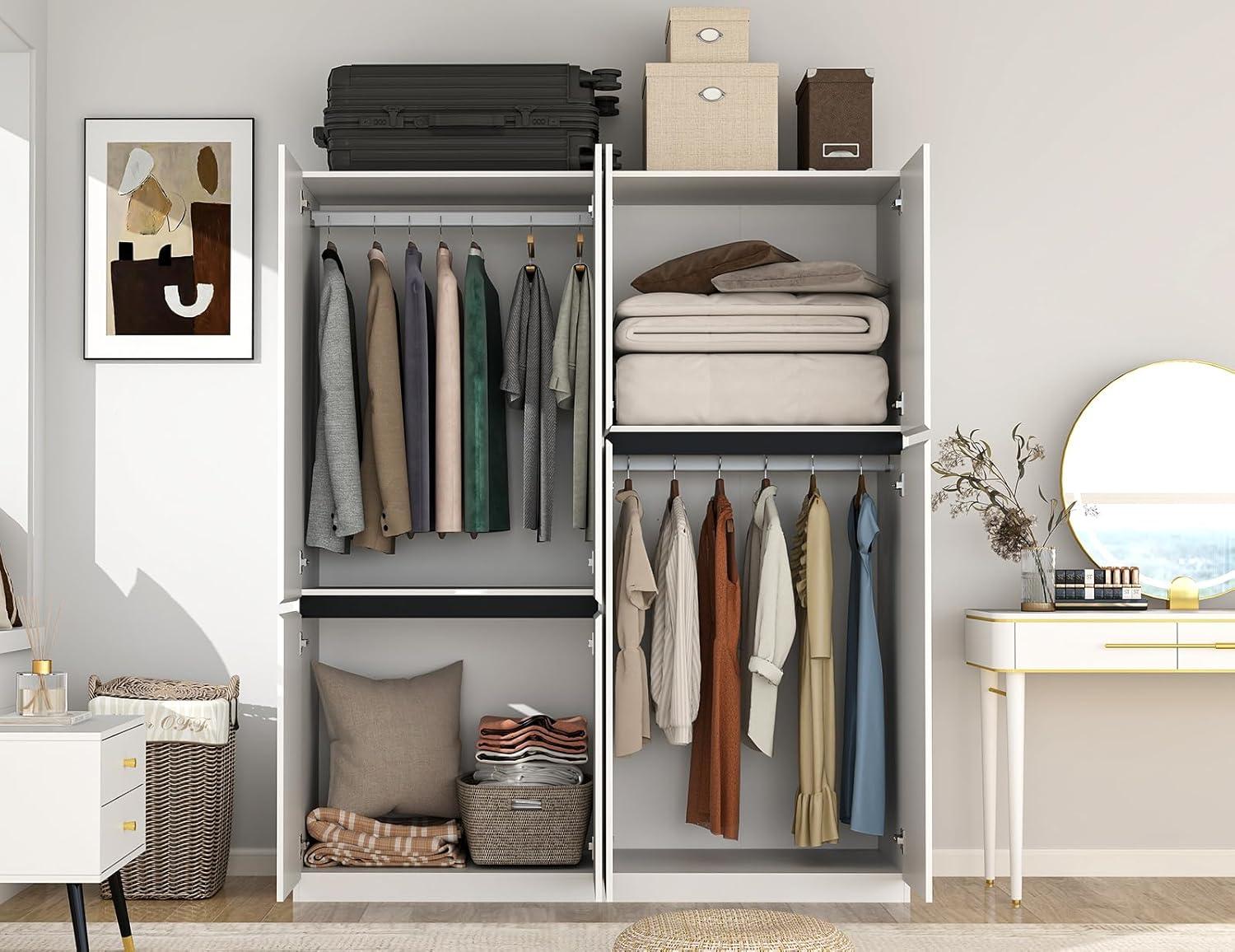 How we Organized Our Space with Wakefit's Sleek⁤ 4-Door Wardrobe