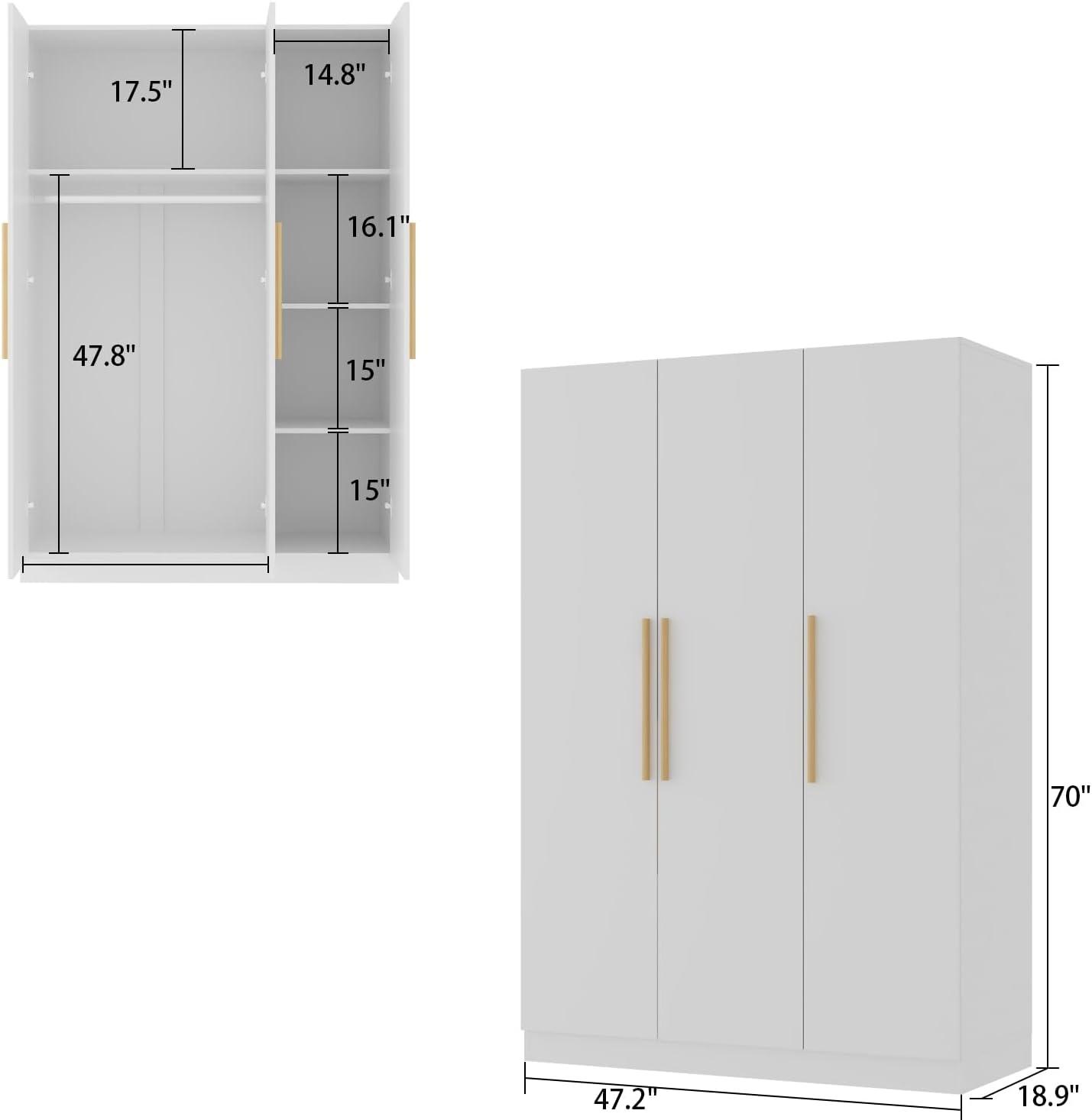Our Honest Take on the AIEGLE 3-Door Wardrobe: Space & Style
