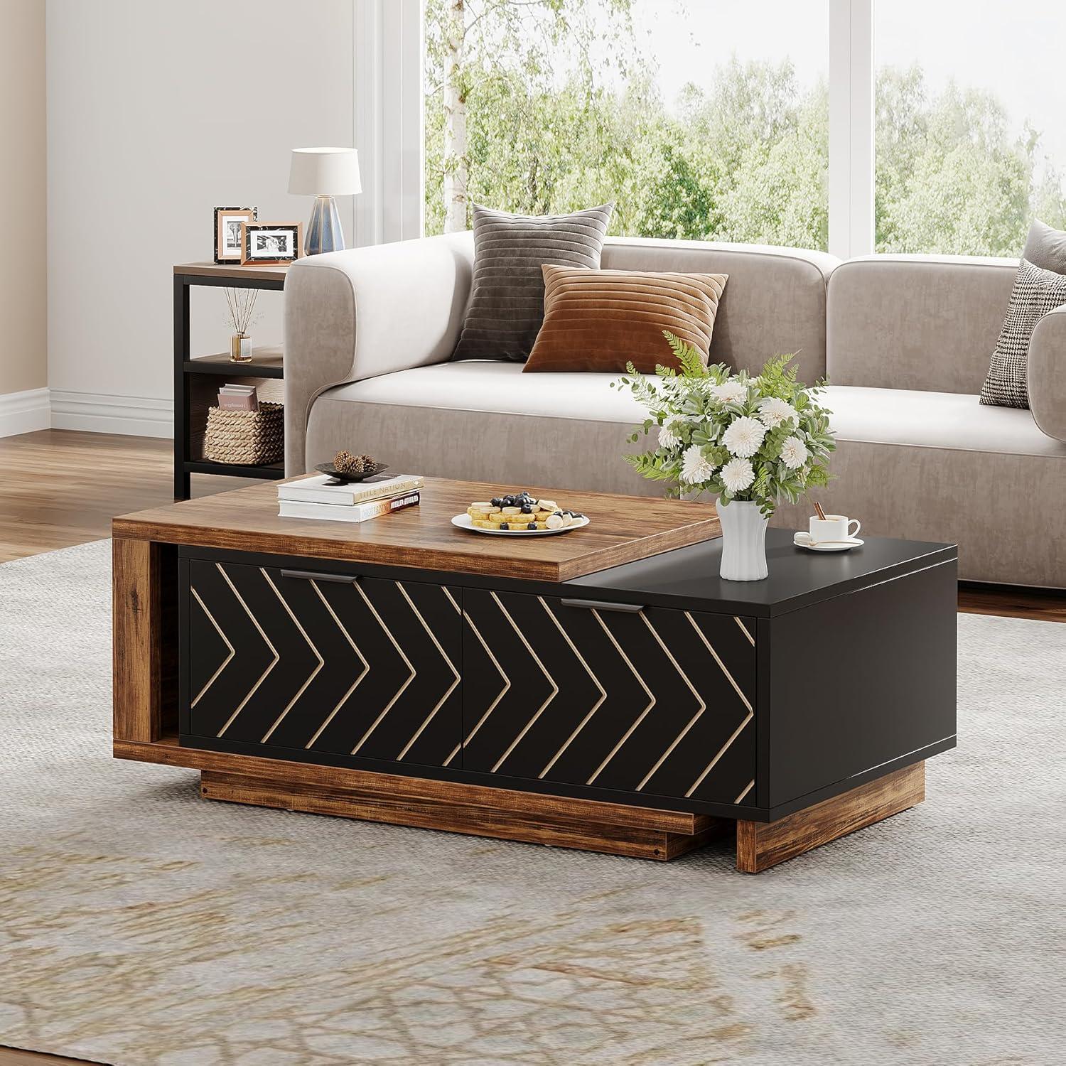 How We ​Loved the Tribesigns Extendable Coffee Table's Style ⁤& Storage