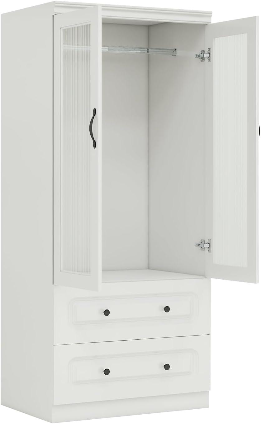 How We Transformed our Space with GraceGrove's chic White Wardrobe