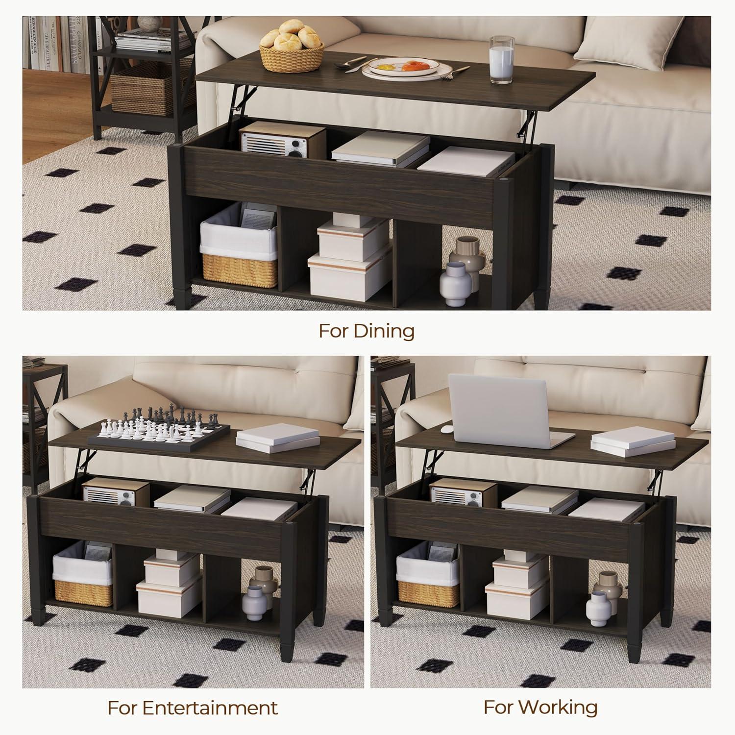 How we ​Loved the Yaheetech ⁤Lift-top Coffee Table's Smart Design