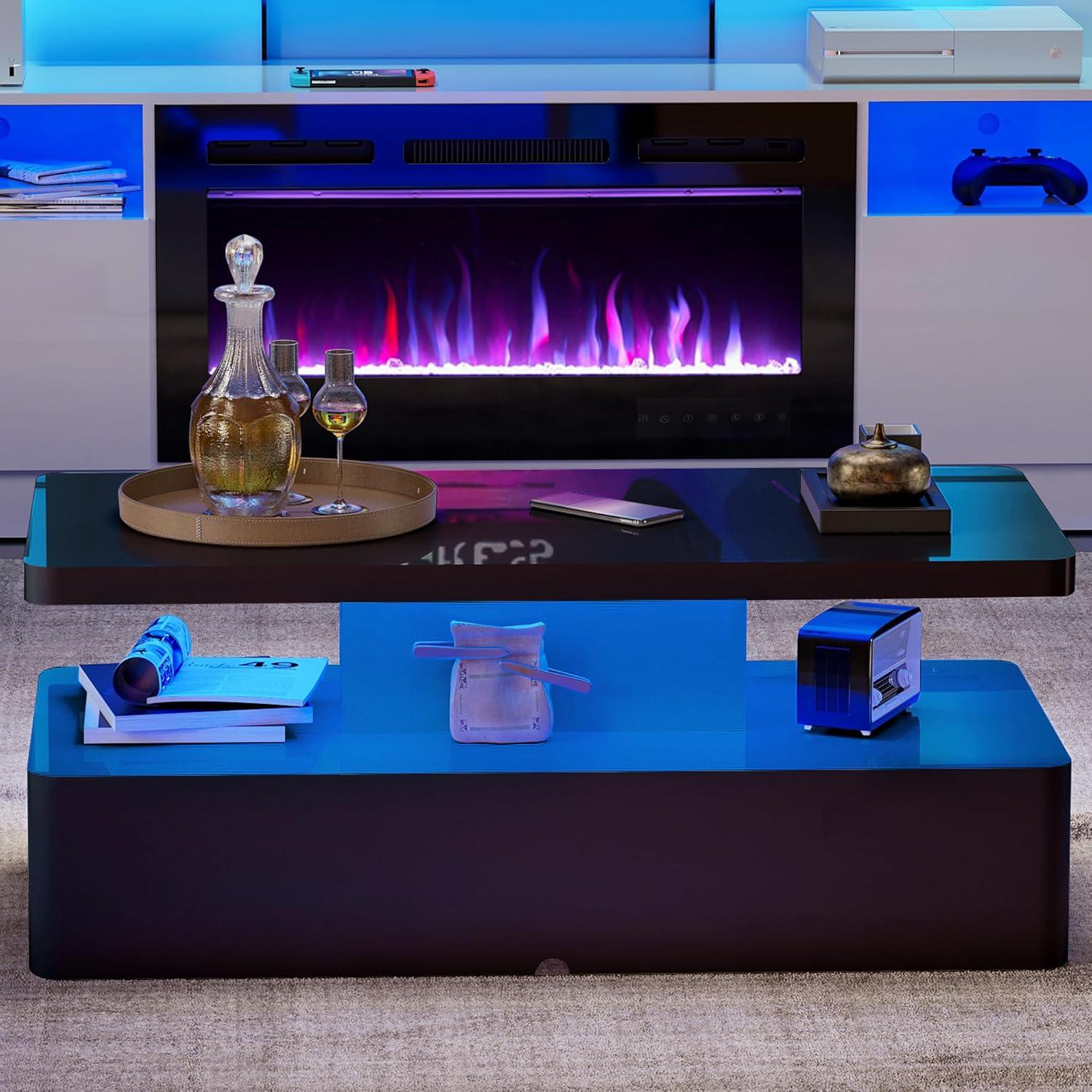 Our Honest Take on Spurgehom's Sleek LED Coffee Table