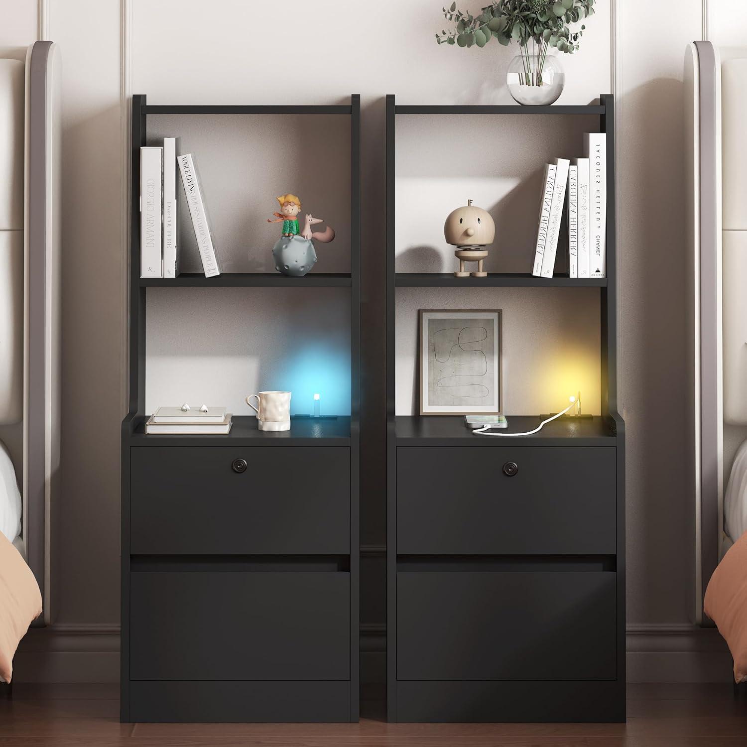 Our Take on Modern Nightstands with USB Charging & Night Light