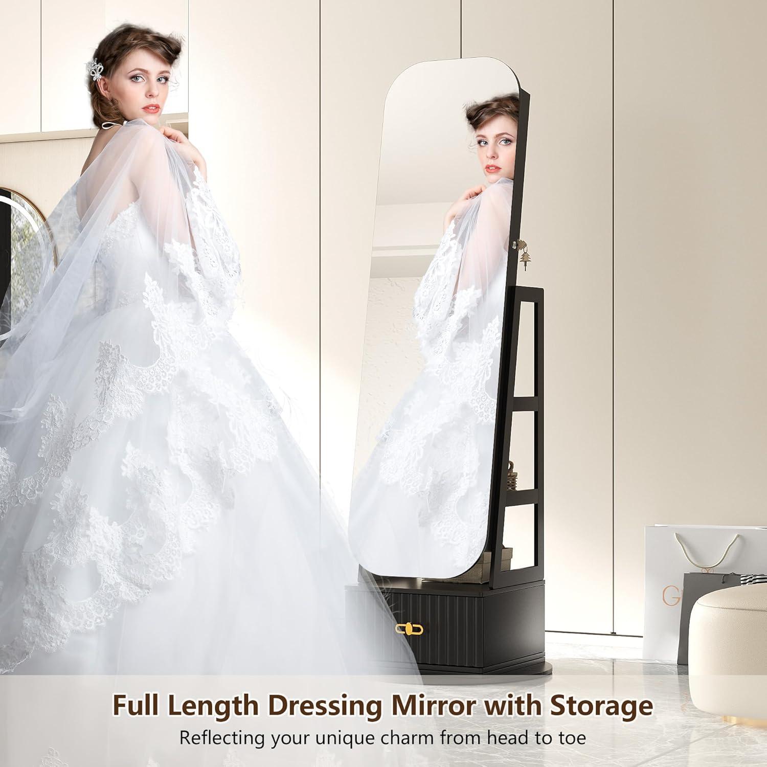 Our Review: 360° Swivel Jewelry Organizer with Mirror & Lights