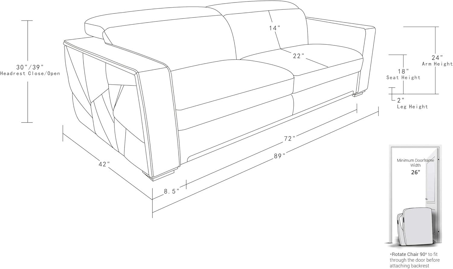 Our Take on BlackJack Furniture's Sleek italian​ Leather 2-Piece Set