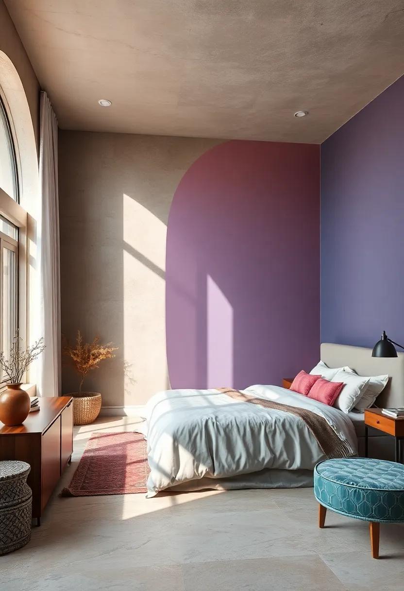 Statement walls in matte black paired with plush textiles can create an intimate, high-end retreat