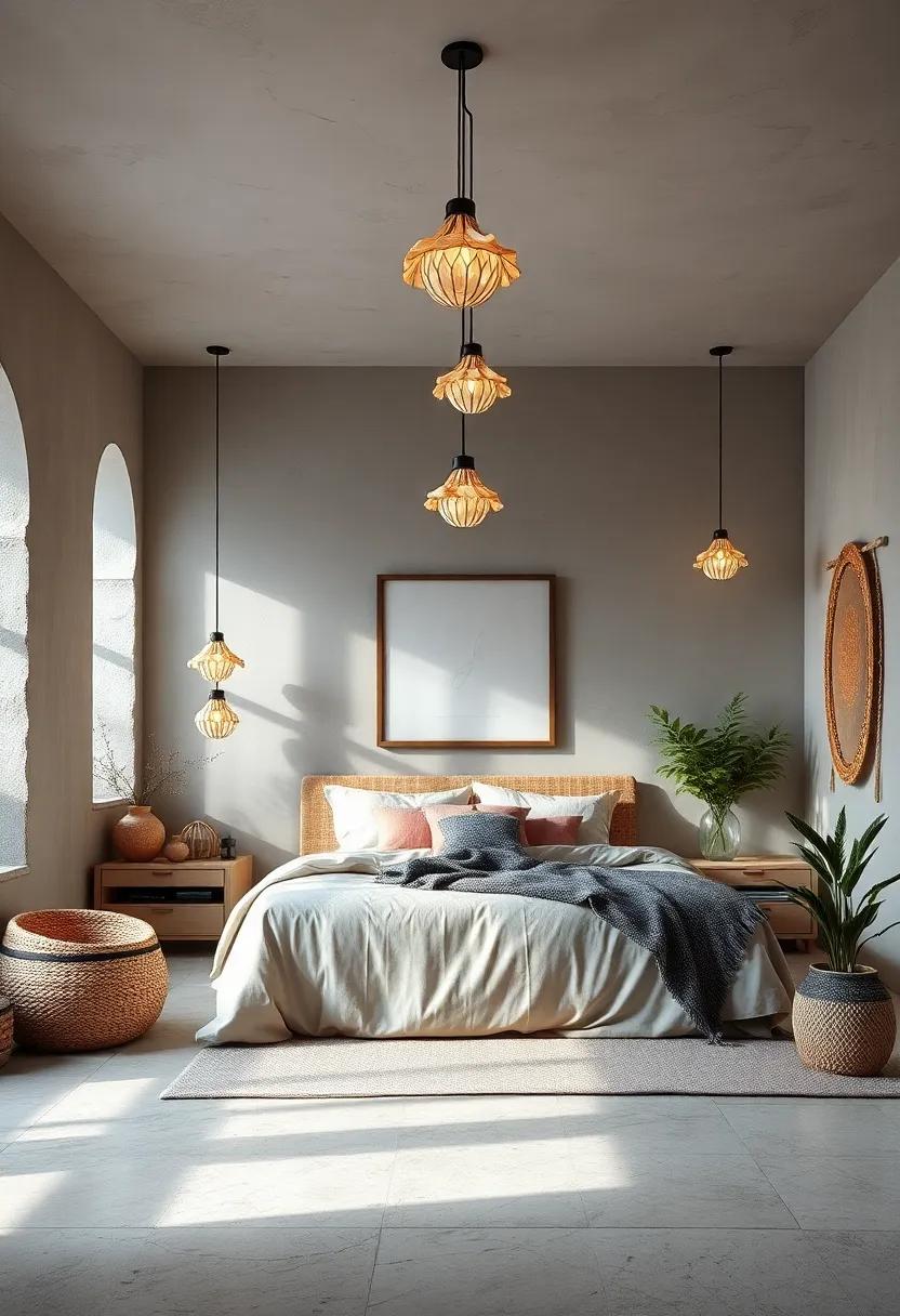 Shell Embellished lights: Add coastal vibes with shell-adorned hanging lights that shimmer softly in natural light