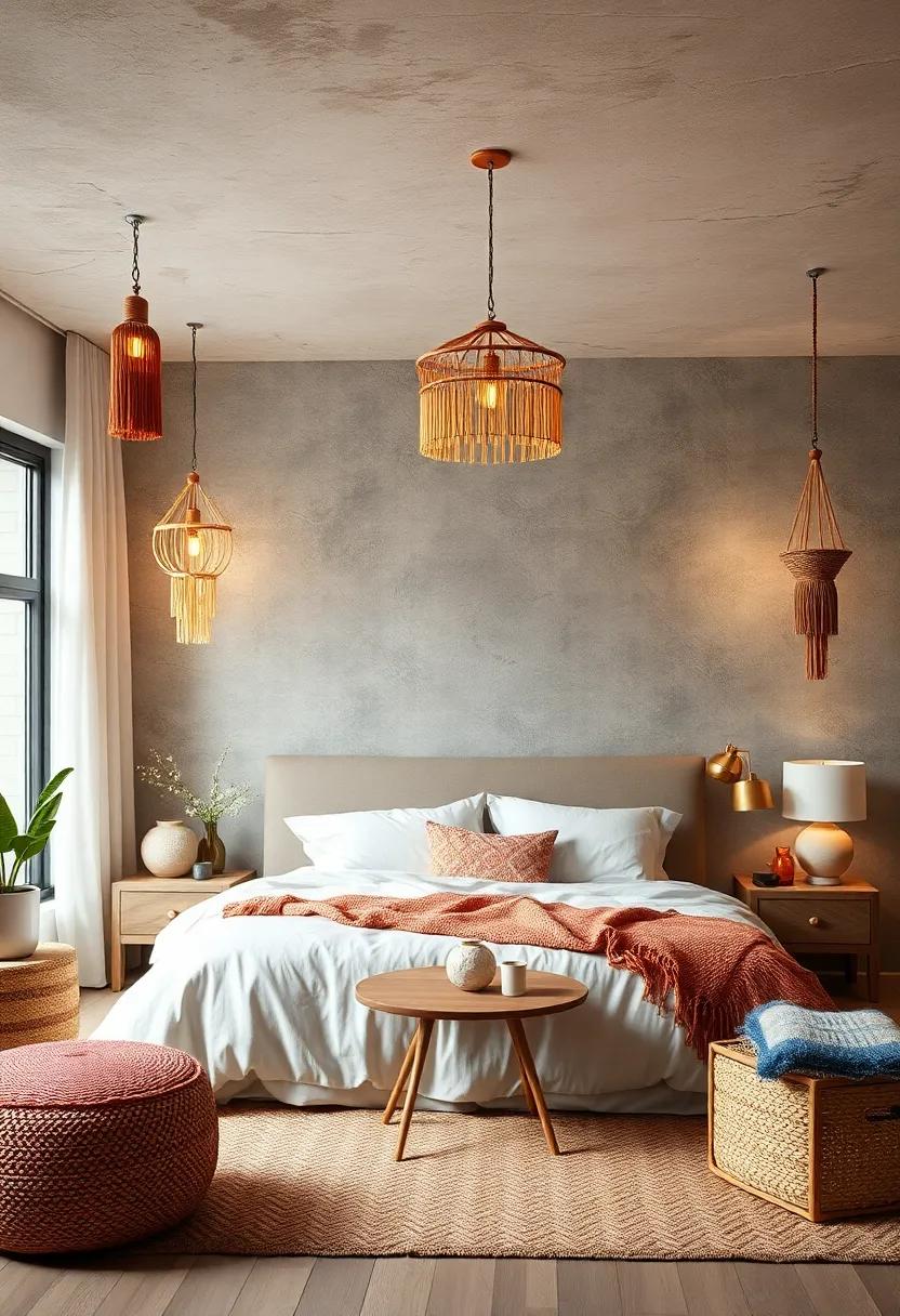 Tassel and Bead Ceiling Drops: Finish with ceiling drops that feature tassels and beads to bring intricate detail and cozy light diffusion