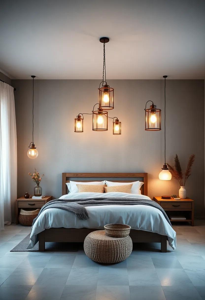 Vintage Lantern Clusters: Group old-fashioned lanterns at varying heights to create an eclectic, cozy ambiance