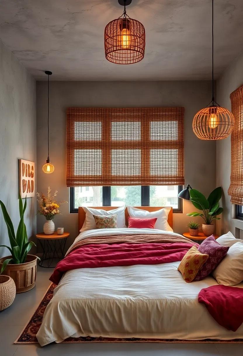 Woven Bamboo Shades: Utilize bamboo shades to diffuse soft, ambient light and bring an organic feel to your space