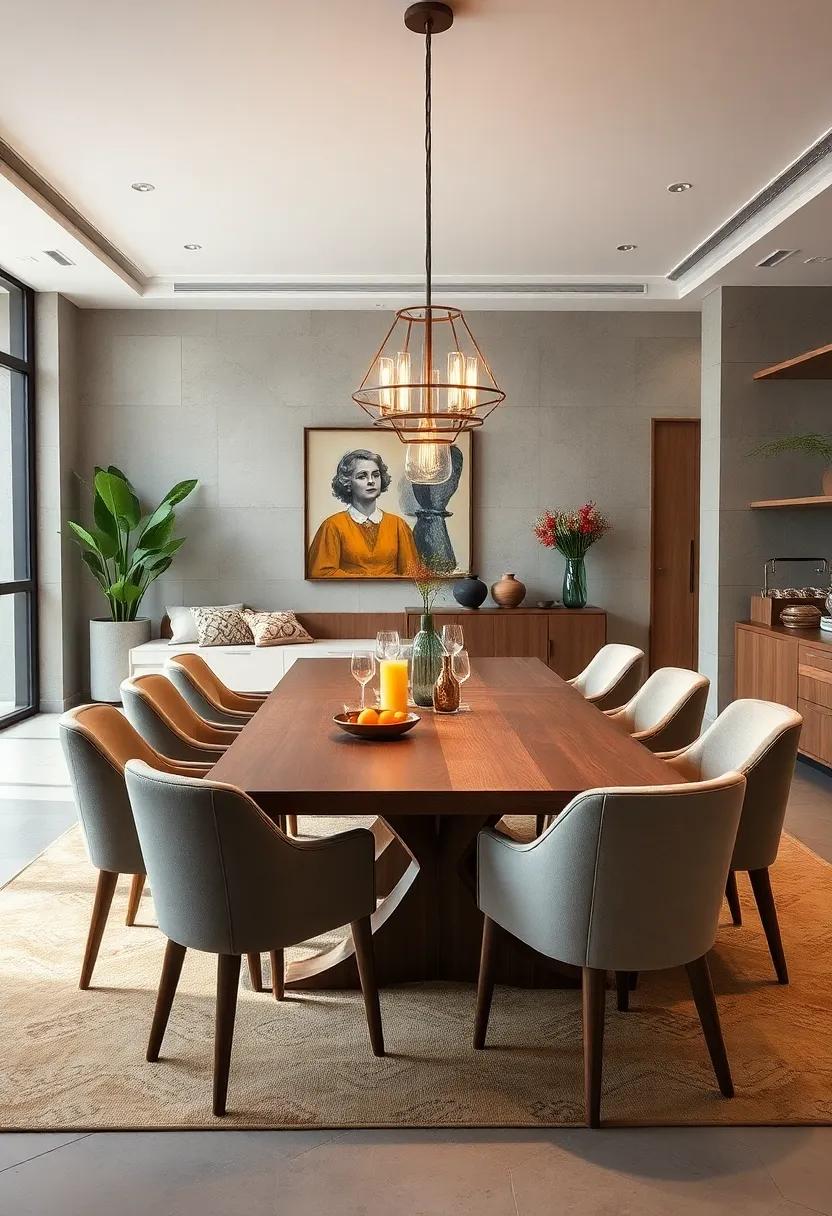 Extendable Dining Table with Mixed Seating for Versatile Hosting